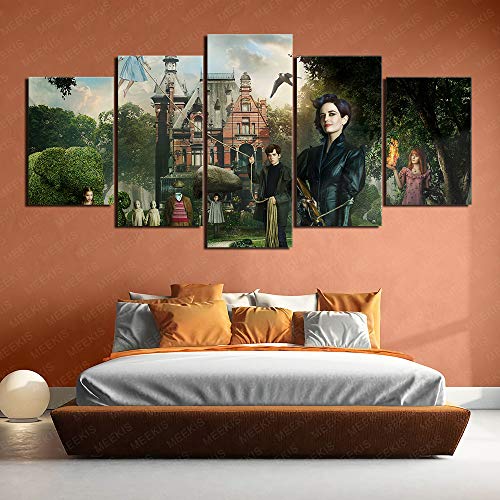 YLAXX Miss Peregrine's Special Children's Home Canvas Print Picture Colección de Arte Regalos Decorativos Restaurante Decoración Pentathic 100X50Cm sin Marco