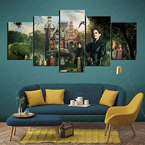 YLAXX Miss Peregrine's Special Children's Home Canvas Print Picture Colección de Arte Regalos Decorativos Restaurante Decoración Pentathic 100X50Cm sin Marco