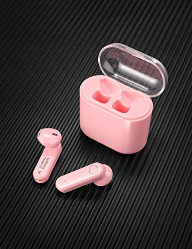 yobola Auriculares Bluetooth Inalámbrico, Bluetooth 5.0 Auriculares 56H Reproducción 3D Stereo HD Cascos Inalámbricos, Binaural Call Auto Pairing, Auriculares Inalámbricos con Funda de Carga Portátil