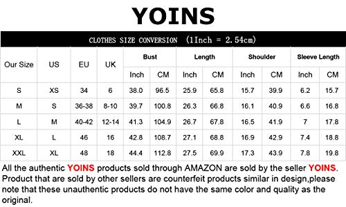 YOINS - Camiseta de manga corta para mujer, diseño de flores, cuello redondo rojo XL