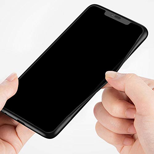 Yoota Funda Motorola Moto G6 Play, Trasera de Cristal Templado Anti-rasguños [Textura mármol] Tapa Borde de Silicona Suave Cáscara Protectora para Motorola Moto G6 Play - Sangre Roja