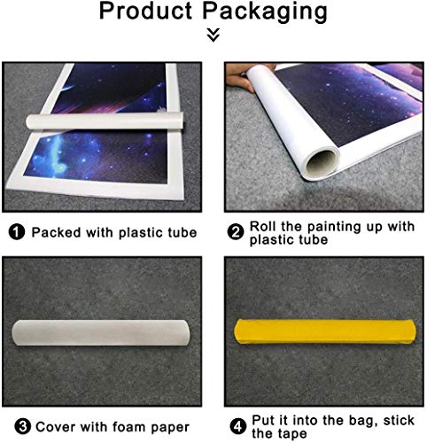 YOPLLL 5 Piezas Lienzo Grandes XXL Murales Pared Hogar Pasillo Decor Arte Pared Abstracto HD Impresión Foto Noches Catedral De Colonia 150X 80Cm(Sin Marco)