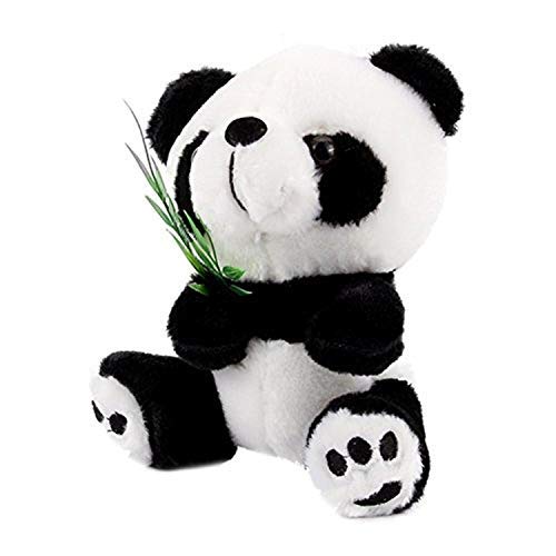 Yosoo 15 cm Cute Panda con bambú oso de panda de peluche Panda de peluche de animal oso panda de peluche Animal muñeca juguetes regalo Panda juguetes para niños