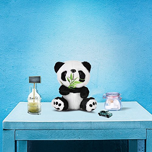 Yosoo 15 cm Cute Panda con bambú oso de panda de peluche Panda de peluche de animal oso panda de peluche Animal muñeca juguetes regalo Panda juguetes para niños