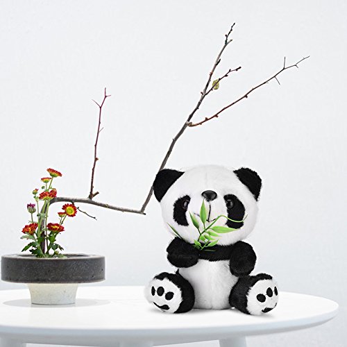 Yosoo 15 cm Cute Panda con bambú oso de panda de peluche Panda de peluche de animal oso panda de peluche Animal muñeca juguetes regalo Panda juguetes para niños