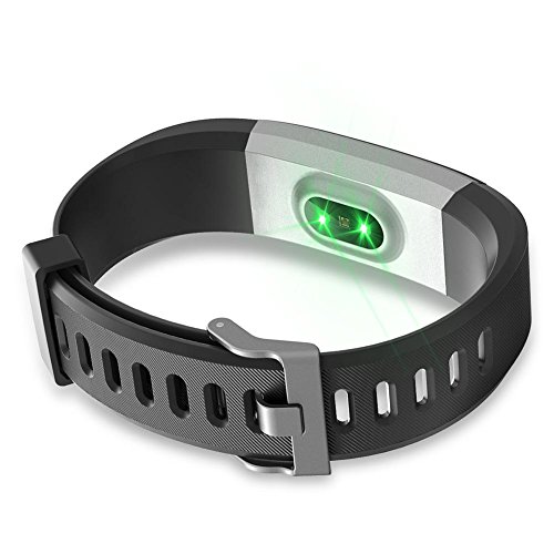 YOun - Correa de repuesto para reloj inteligente ID115Plus HR, negro, 180.00*100.00*20.00