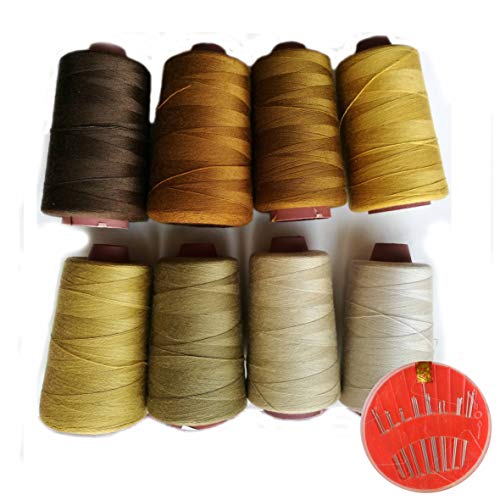 young&joy 8 Conos de Hilos Overlock 100% Poliéster para Coser a Máquina y Remallar – 40S/2, 4600 Yardas – Hilo para Remalladora Resistente, Duradero, Colores Brillantes de Máxima Calidad