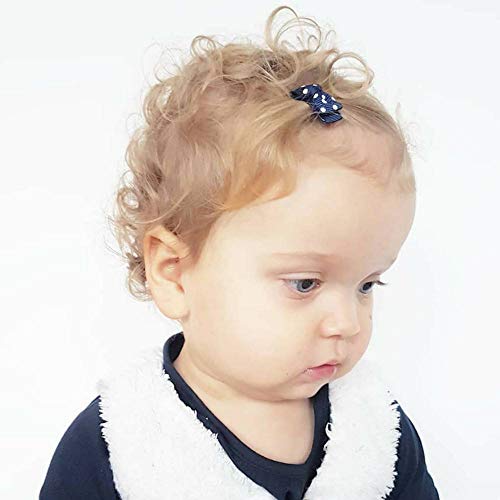 Your Little Miss Cinta para bebé de Cuero con abalorio Negro | Azul | Bebé | Pinzas para el Cabello Barras de Pelo Accesorios