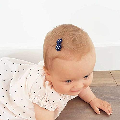 Your Little Miss Cinta para bebé de Cuero con abalorio Negro | Azul | Bebé | Pinzas para el Cabello Barras de Pelo Accesorios