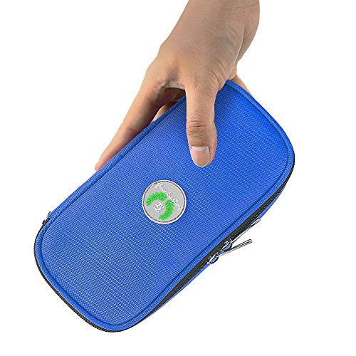 YOUSHARES Insulina Bolsa Para Viaje - Diabéticos Estuche Para Adrenalina y Otros Medicamentos y Plumas con 2 Bolsas de Gel, Azul