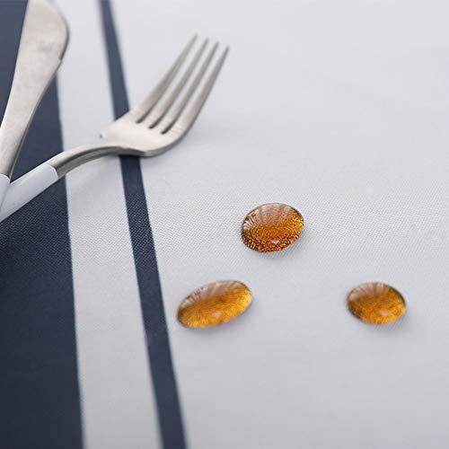 YOUYUANF Mantel Rectangular Mesa de Comedor Mantel de plástico Mantel Rectangular Efecto lino110x110 cm