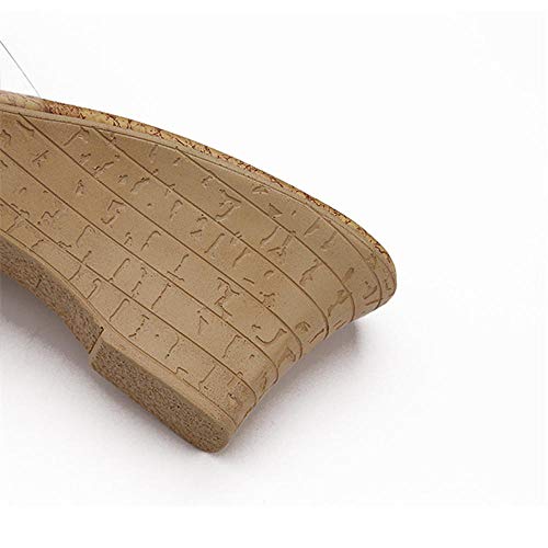 ypyrhh Zapatillas de casa con Punta Abierta,Sandalias de Playa Impermeables en l,Sandalias de Princesa Dulce y Pantuflas-Negro_36,Pantuflas de Interior Suaves Antideslizantes