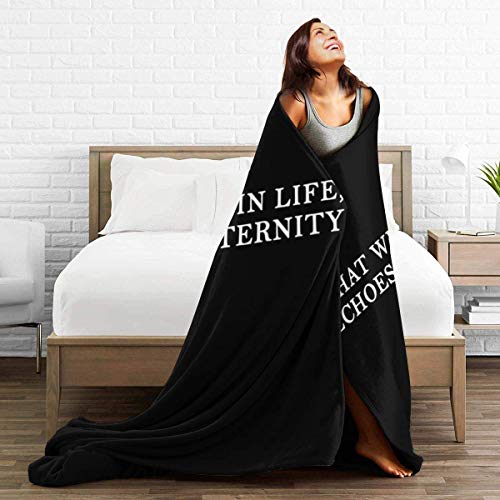 YSJYSJ Lo que Hacemos en la Vida Echos in Eternity Gladiator Fleece Franela Manta Ligera Ultra Suave y cálida Manta de Cama Ajuste para sofá Adecuado