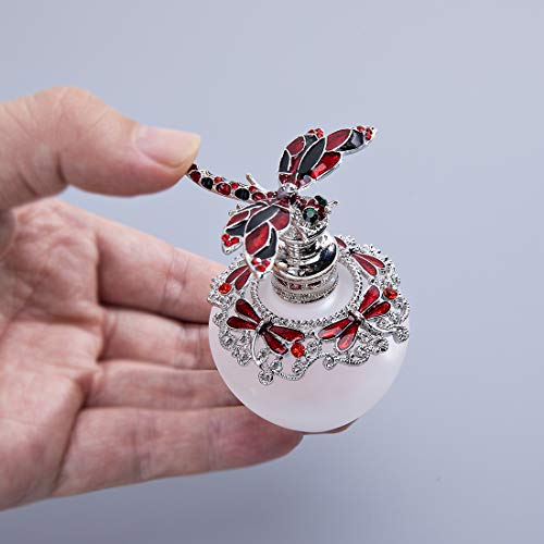YU FENG - Bote de Cristal para Perfume (40 ml), diseño de Brillantes, rellenable