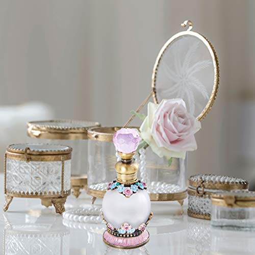 YU FENG - Botellas de Perfume vacías de Cristal rellenables de 15 ml para almacenar fragancias, decoración de tocador, Regalos, Viajes