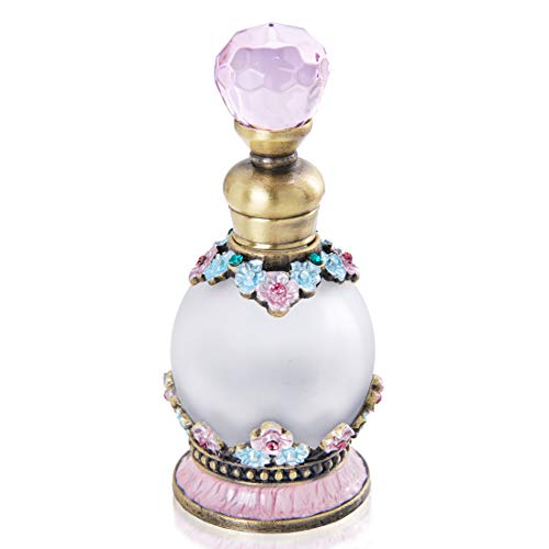 YU FENG - Botellas de Perfume vacías de Cristal rellenables de 15 ml para almacenar fragancias, decoración de tocador, Regalos, Viajes