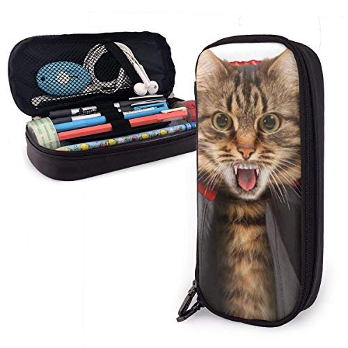 Yuanmeiju Cats Vampires Estuche for Boys and Girls Large Pencil Pouch Holder Pen Case for Student College School Supplies & Office