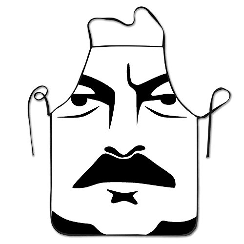 Yuanmeiju Ron Swanson Fan Cute Bib Delantal For Women Men Adults Waterproof Natural