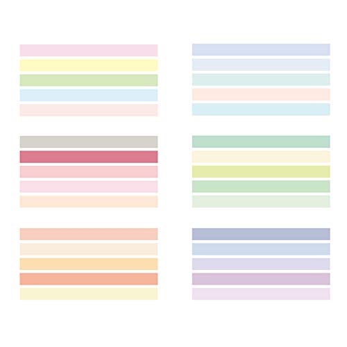 Yubbaex Washi Tape Set cinta adhesiva decorativa Washi Glitter Adhesivo de Cinta Decorativa para DIY Crafts Scrapbooking (Natural Color 30 Rollos)