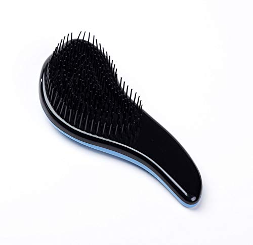 YUEMING Cepillo para desenredar, deslizarse a través de brocha para el cabello mojado, cepillo de Pelo desenredante para cabello mojado, seco, fino, grueso o para niños (negro)