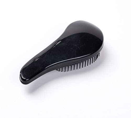 YUEMING Cepillo para desenredar, deslizarse a través de brocha para el cabello mojado, cepillo de Pelo desenredante para cabello mojado, seco, fino, grueso o para niños (negro)