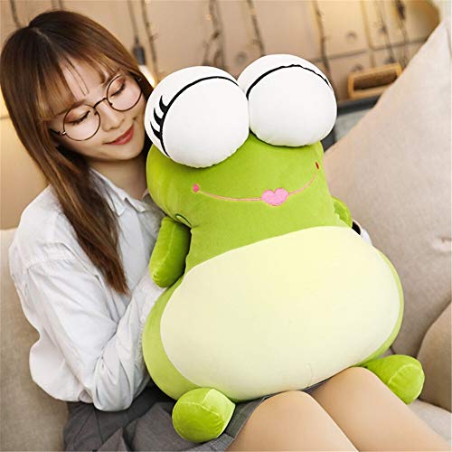 Yuhualiyi123 Grandes Ojos Almohada Linda de la Manera Creativa Suave de la Felpa del Regalo de cumpleaños for niños Juguetes de Peluche Vivid Almohadas Moda (Color : Green, Size : 60cm)