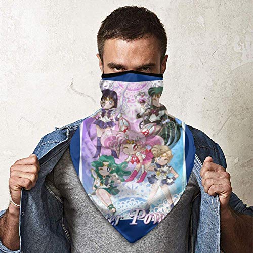YUIT Sailor Chibi Moon Outer Power Scarf Bandanas para polvo, aire libre, festivales, deportes