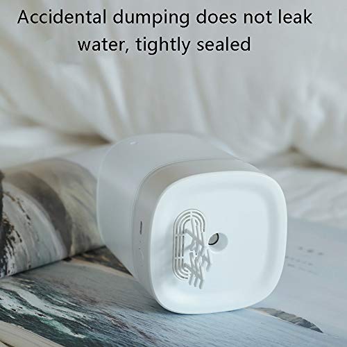 YUMEIGE Humidifiers Pequeño humidificador portátil Inicio residencia de Estudiantes con Dormitorio difusor de Aroma luz de la Noche de la Cama humidificador, Ajuste de Dos velocidades, Timing 4h