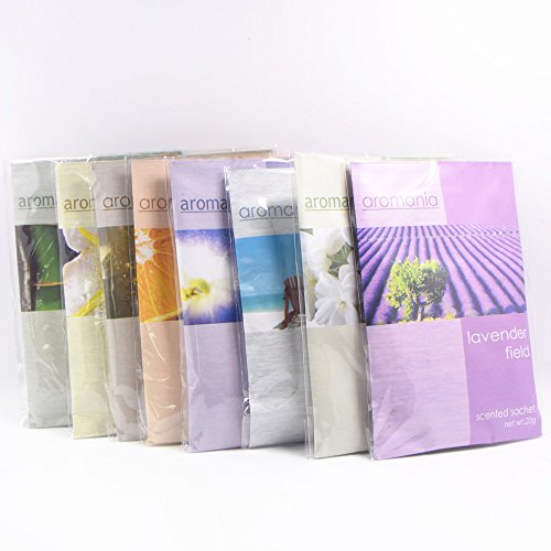 YUMSUM 8 Paquetes de fragancias perfumadas perfumadas de la Ropa Perfume para los cajones y los armarios, 20g / Packada,20g