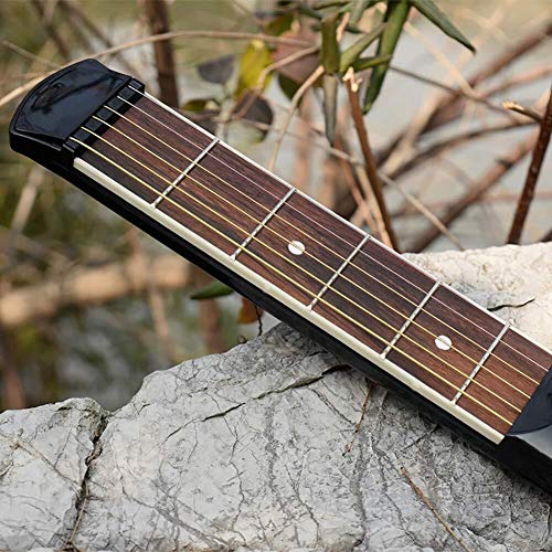 Yuzhonghua De bolsillo de madera entrenador de acordes de guitarra, herramienta práctica portátil, duradero ayudas bellos y elegantes de la guitarra, principiantes memoria del dispositivo de ejercicio