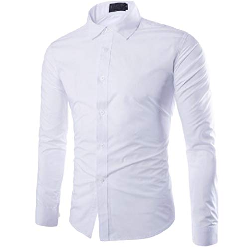Yvelands Liquidación Camisa Formal Casual para Hombres, Solapa para Hombres Camisa Slim fit Casual para otoño Blusa Superior Camisa Hombres