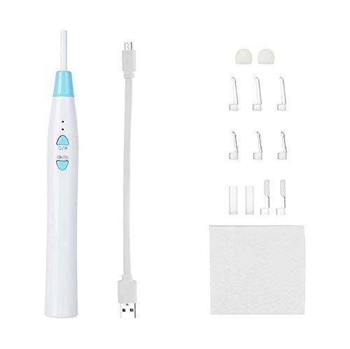 YWAWJ Inicio oído Cuchara oído Canal Limpiador Iluminado, inalámbrica, Oreja de Alta definición Recogiendo Herramienta, Niño de detección de Cerumen, la cámara Función otoscopio