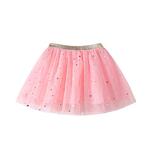 YWLINK 1 UNID Falda Moda Bebé NiñOs NiñAs Princesa Estrellas Lentejuelas Fiesta Baile Ballet Tutu Faldas con Estilo Lindo Dulce Estilo