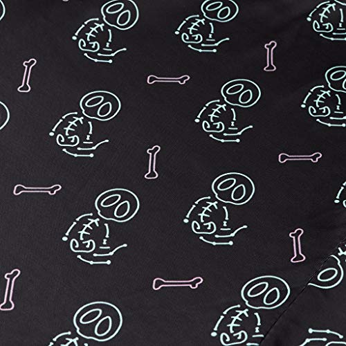 YWLINK Conjunto De Pijama Familiar Camiseta De Manga Larga con Estampado De Esqueleto Arriba+Pantalones Juegos De rol De Halloween Pijama De Fiesta Mezclas De AlgodóN Pijama De Hombre(Negro,S)