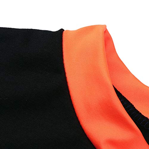 YWLINK Conjunto De Pijama Familiar Camiseta De Manga Larga con Estampado De Esqueleto Arriba+Pantalones Juegos De rol De Halloween Pijama De Fiesta Mezclas De AlgodóN Pijama De Hombre(Negro,S)