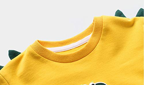 YWLINK Sudadera NiñO OtoñO Invierno De Manga Larga SuéTer De Dinosaurio EstéReo De Dibujos Animados Jersey Casual Camiseta Suelta Mezcla De AlgodóN Tops Ropa Deportiva Regalo De CumpleañOs