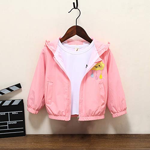 YWLINK Sudaderas con Capucha NiñOs Nubes Lindas Cremallera Abrigo Chaquetas Deportivas Moda Casual Camiseta Cardigan Gabardina Jersey Sudaderas Deporte OtoñO E Invierno Nuevo(Rosado,3-4 años/100)