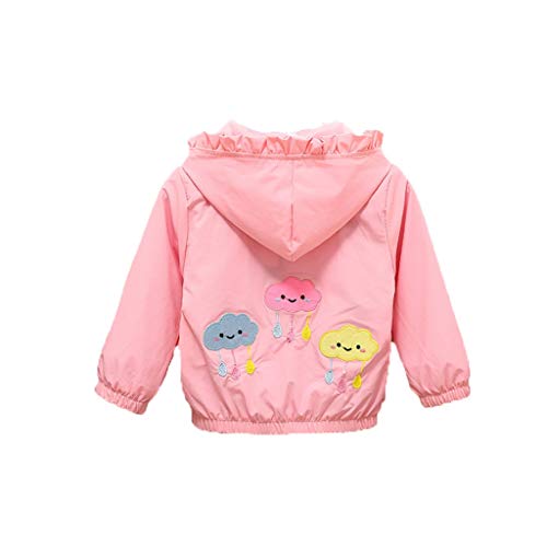 YWLINK Sudaderas con Capucha NiñOs Nubes Lindas Cremallera Abrigo Chaquetas Deportivas Moda Casual Camiseta Cardigan Gabardina Jersey Sudaderas Deporte OtoñO E Invierno Nuevo(Rosado,3-4 años/100)