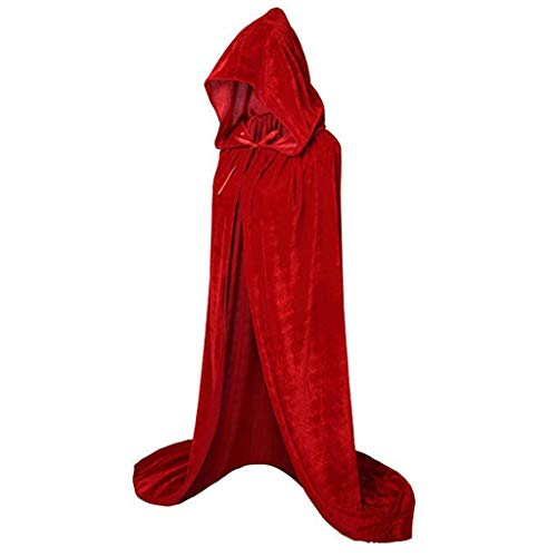 YWLINK Vampiro Capucha Capa Nuevo Halloween 8 Colores Disfraz De Fiesta De rol De Vampiro Adulto Terciopelo Disfraz De Halloween para Mujeres Hombres Carnaval Fiesta Disfraces Chal