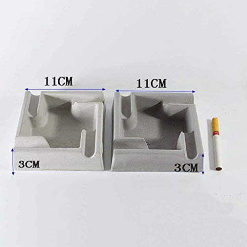 YWSZJ Cigarrillo, cenicero para Uso al Aire Libre y en Interiores - Modern Holiday Holiday Decor Tableop Ash Tray para Fumadores - Bonito Regalo para Hombres y Mujeres (Color : A)