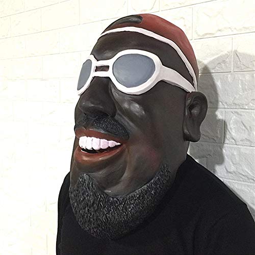 YYH Máscara Divertida máscara de látex Tocado de Hombre Accesorios de Rendimiento de Parodia de Halloween (Color : B)