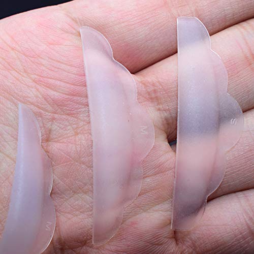 yyuezhi 24 Unids Almohadilla de Pestañas de Silicona con S/M/L Tamaño Maquillaje Herramientas de Belleza Utensilios de Maquillaje Reutilizables Látigo Levantamiento Pad