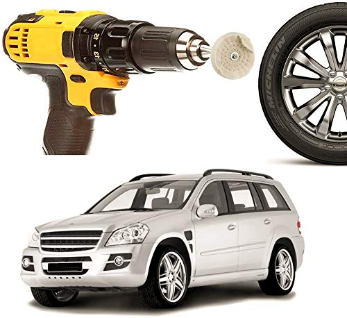 Zaeel Rueda de pulido, 7Pcs Rueda de pulir Herramienta de pulido Cono / Cilíndrico / Seta / T-Shaped Mango Mop Rueda de frenado para coche, Aluminio, Joyería, Cromo, Cerámica, Acero inoxidable