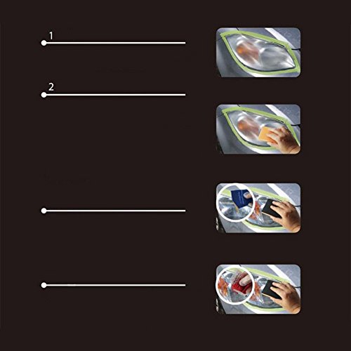 Zantec Accesorios de Coche, Sistema de kit de restauración de lente de faros del coche Kit de herramienta de protección de pulido de restaurador profesional