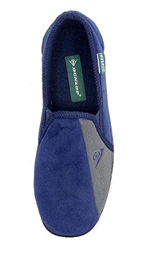 Zapatillas de casa de hombre Dunlop Winston II, con suela suave super confortable, color Azul, talla 47 EU