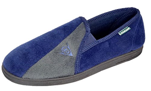 Zapatillas de casa de hombre Dunlop Winston II, con suela suave super confortable, color Azul, talla 47 EU