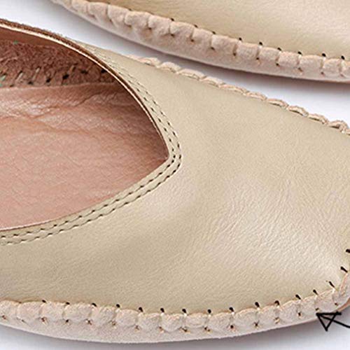 Zapatos Individuales Planos de Boca Poco Profundos de Las Mujeres Primavera y otoño conduciendo Zapatos de Mujer Embarazadas Zapatos de tacón Plano Antideslizante sin Zapatos de Gorro de Fondo Suave