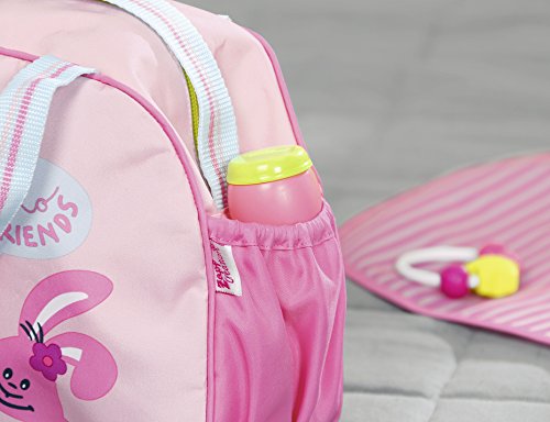 Zapf Baby Born Changing Bag Bolsa de pañales para muñecas - Accesorios para muñecas (Bolsa de pañales para muñecas, 3 año(s), Azul, Rosa, 43 cm, Chica, 43 cm)