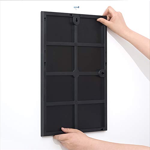 Z·Bling Soportes de acrílico para Carteles,A3/A4/A5,en Forma de L,PS+PMMA,Ideal para promociones,restaurantes,Marcos de Fotos,Documentos y más - Blanco/Negro