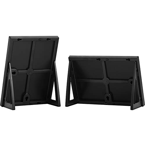 Z·Bling Soportes de acrílico para Carteles,A3/A4/A5,en Forma de L,PS+PMMA,Ideal para promociones,restaurantes,Marcos de Fotos,Documentos y más - Blanco/Negro